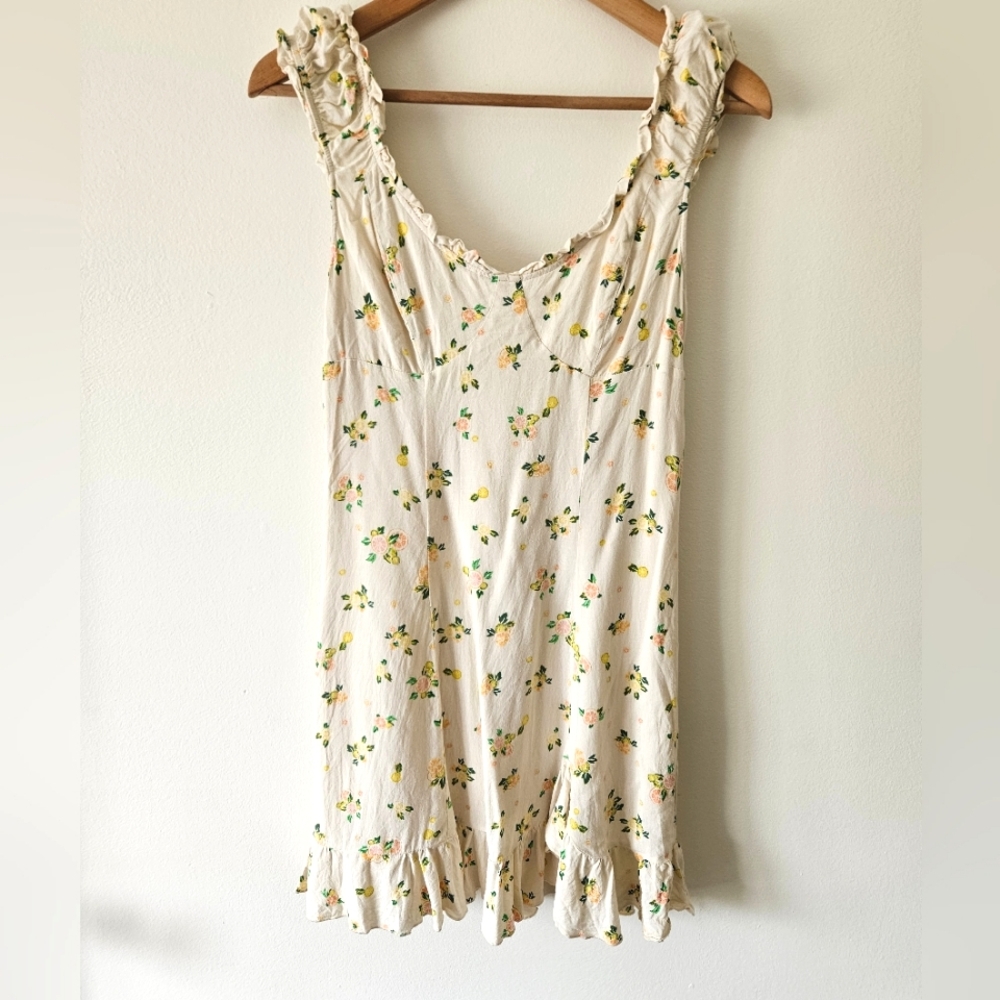 Free people fruit and floral mini dress